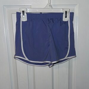 Athletic Works Purple Athletic Shorts with White Trim